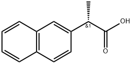 2-Naphthaleneacetic acid, α-methyl-, (αS)- Struktur