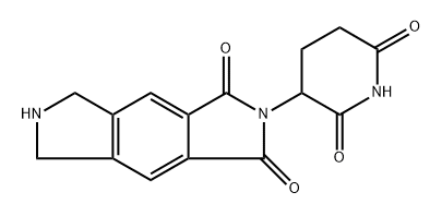 2-(2,6-二氧代哌啶-3-基)-6,7-二氢吡咯并[3,4-F]异吲哚-1,3(2H,5H)-二酮 结构式