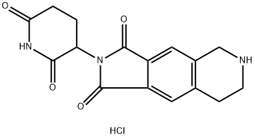 1H-Pyrrolo[3,4-g]isoquinoline-1,3(2H)-dione, 2-(2,6-dioxo-3-piperidinyl)-5,6,7,8-tetrahydro-, hydrochloride (1:1) Structure