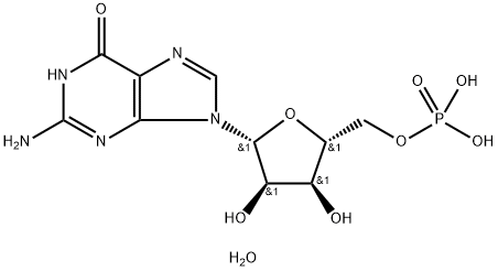 ((2R,3S,4R,5R)-5-(2-Amino-6-oxo-1H-purin-9(6H)-yl)-3,4-dihydroxytetrahydrofuran-2-yl)methyl dihydrogen phosphate trihydrate|