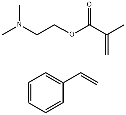 2-Propenoic acid, 2-methyl-, 2-(dimethylamino) ethyl ester, polymer with ethenylbenzene Structure