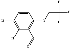 2,3-Dichloro-6-(2,2,2-trifluoroethoxy)benzaldehyde Structure