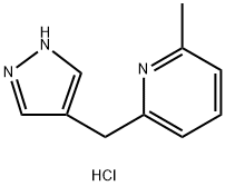 2-((1H-吡唑-4-基)甲基)-6-甲基吡啶二盐酸盐, 2622965-33-5, 结构式