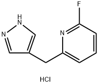 2-((1H-Pyrazol-4-yl)methyl)-6-fluoropyridine hydrochloride Structure