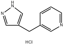 3-((1H-吡唑-4-基)甲基)吡啶二盐酸盐 结构式