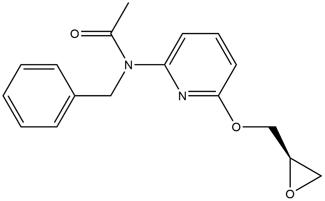 (R)-N-benzyl-N-(6-(oxirane-2-ylmethoxy)pyridin-2-yl)acetamide Structure