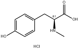 N-Me-Tyr-OH·HCl 化学構造式