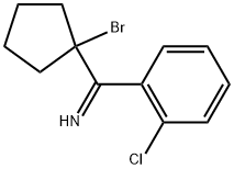 Benzenemethanimine, α-(1-bromocyclopentyl)-2-chloro-,2624063-83-6,结构式