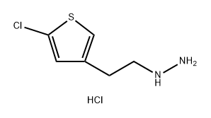 2-(5-chlorothiophen-3-yl)ethyl]hydrazine hydrochloride Structure