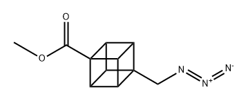 methyl 8-(azidomethyl)cubane-1-carboxylate,2624136-18-9,结构式