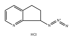 7-azido-5H,6H,7H-cyclopenta[b]pyridine hydrochloride,2624137-44-4,结构式