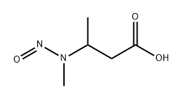 3-[methyl(nitroso)amino]butanoic acid Structure