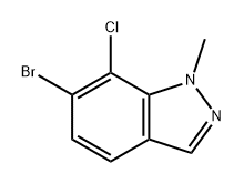 6-溴-7-氯-1-甲基-1H-吲唑, 2624348-93-0, 结构式