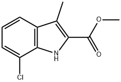 methyl 7-chloro-3-methyl-1H-indole-2-carboxylate Structure