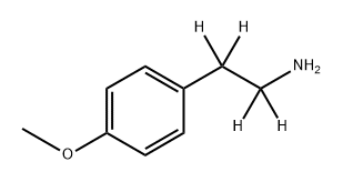 2-(4-甲氧基苯基)乙烷-1,1,2,2-D4-1-胺, 2626854-44-0, 结构式