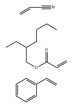 2-Ethylhexyl 2-propenoate polymer with ethenylbenzene and 2-propenenitrile|