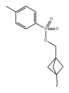 Toluene-4-sulfonic acid 3-fluoro-bicyclo[1.1.1]pent-1-ylmethyl ester Structure