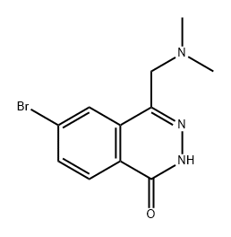 6-溴-4-((二甲基氨基)甲基)酞嗪-1(2H)-酮 结构式