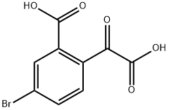 Benzeneacetic acid, 4-bromo-2-carboxy-α-oxo- Structure