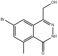 6-Bromo-4-(hydroxymethyl)-8-methylphthalazin-1(2H)-one Structure