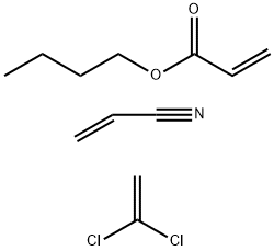 2-Propenoic acid, butyl ester, polymer with 1,1-dichloroethene and 2-propenenitrile 结构式