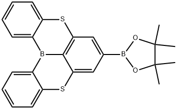 2-(5,9-dithia-13b-boranaphtho[3,2,1-de]anthracen-7-yl)-4,4,5,5-tetramethyl-1,3,2-dioxaborolane Struktur