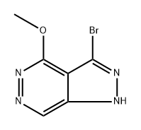3-bromo-4-methoxy-1H-pyrazolo[3,4-d]pyridazine 结构式