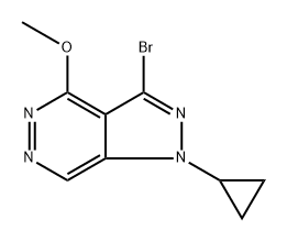 3-bromo-1-cyclopropyl-4-methoxy-1H-pyrazolo[3,4-d]pyridazine Structure