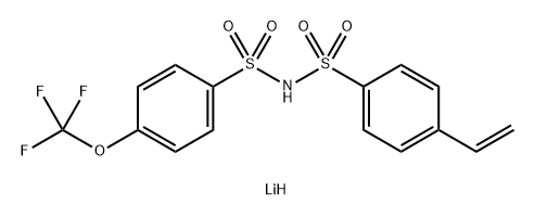 对三氟甲氧基-乙烯基双苯磺酰亚胺锂, 2633685-98-8, 结构式