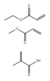 2-Propenoic acid, 2-methyl-, polymer with ethyl 2-propenoate and methyl 2-propenoate,26338-06-7,结构式