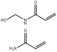2-Propenamide, N-(hydroxymethyl)-, polymer with 2-propenamide 2-Propenamide,N-(hydroxymethyl)-,polymer with 2-propenamide Struktur