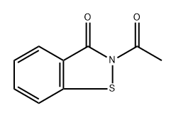 2-乙酰基苯并[D]异噻唑-3(2H)-酮 结构式