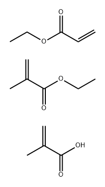 2-Propenoic acid, 2-methyl-, polymer with ethyl 2-methyl-2-propenoate and ethyl 2-propenoate Structure