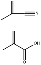 2-Propenoic acid, 2-methyl-, polymer with 2-methyl-2-propenenitrile Structure