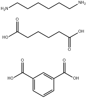 1,3-苯二甲酸与1,6-己二胺和己二酸的聚合物,26353-66-2,结构式