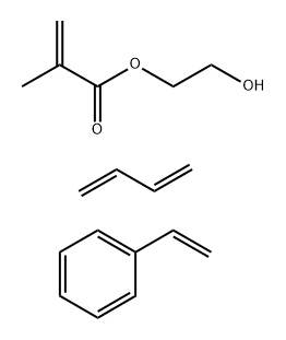 2-Propenoic acid, 2-methyl-, 2-hydroxyethyl ester, polymer with 1,3-butadiene and ethenylbenzene|2-甲基-2-丙烯酸-2-羟乙基酯与1,3-丁二烯和乙烯基苯的聚合物