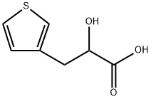 3-Thiophenepropanoic acid, α-hydroxy- Structure