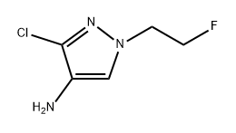 3-chloro-1-(2-fluoroethyl)pyrazol-4-amine Structure