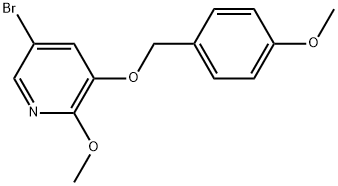 5-Bromo-2-methoxy-3-[(4-methoxyphenyl)methoxy]pyridine Structure