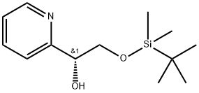 2-Pyridinemethanol, α-[[[(1,1-dimethylethyl)dimethylsilyl]oxy]methyl]-, (αR)- 化学構造式