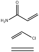 2-Propenamide, polymer with chloroethene and ethene 结构式