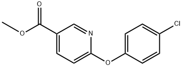 methyl 6-(4-chlorophenoxy)nicotinate Struktur