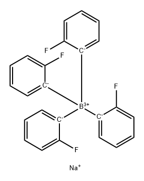 Borate(1-), tetrakis(2-fluorophenyl)-, sodiuM(9CI) Struktur