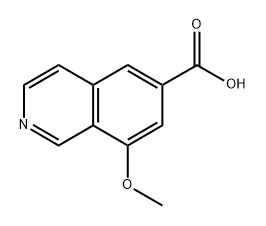 8-甲氧基异喹啉-6-羧酸,2639204-09-2,结构式