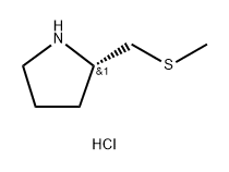 (2S)-2-[(methylsulfanyl)methyl]pyrrolidine hydrochloride 结构式