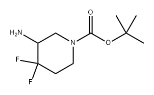 tert-butyl 3-amino-4,4-difluoropiperidine-1-carboxylate Structure