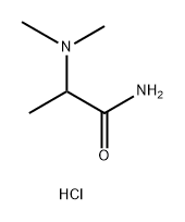 2-(dimethylamino)propanamide hydrochloride 化学構造式