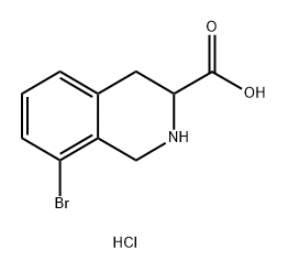 8-bromo-1,2,3,4-tetrahydroisoquinoline-3-carboxylic acid hydrochloride Structure