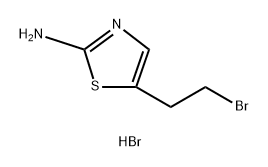 5-(2-bromoethyl)-1,3-thiazol-2-amine hydrobromide 结构式
