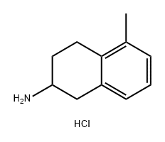 5-methyl-1,2,3,4-tetrahydronaphthalen-2-amine
hydrochloride,2639413-05-9,结构式